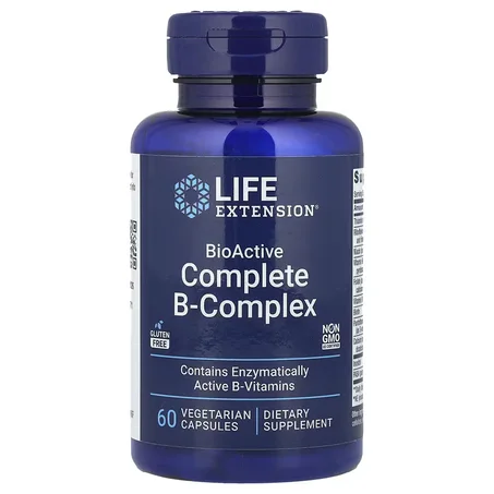 Life Extension, BioActive, Complexe complet de vitamines B, 60 capsules végétariennes