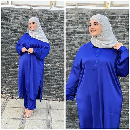 أنصوبل ستان طويل فاخر للمحجبات وغير المحجبات