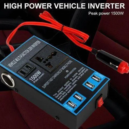 Transformateur de Tension Voiture 1500W