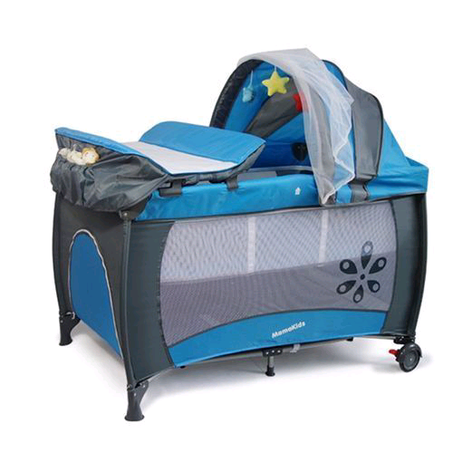 Baby Bed With Attached Dresser And Mosquito Net