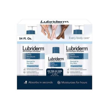 Lubriderm Daily Moisture Unscented & Advanced Therapy Lotion, 3 Pk.