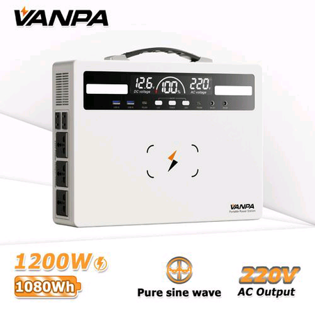 VANPA 1200W 1kWh Portable Power Station for home and office backup power supply