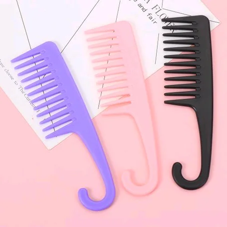 Solid Wide Tooth Hair Comb Detangling Professional Salon Tool Anti-static Comb