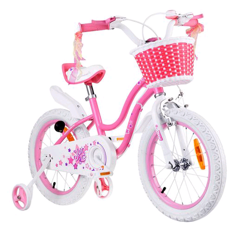 Size 16 Royal Baby Star Girl Bicycle (Age 3-9yrs) pink