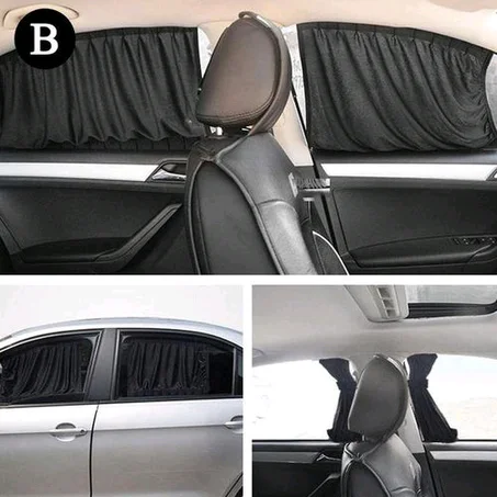 2Pcs Car Anti-UV Side Window Sunshades Parasol Car Window