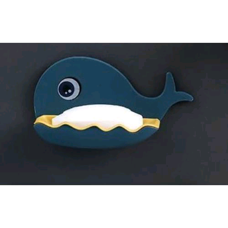 Whale Shaped Soap Holder Rack -Navy