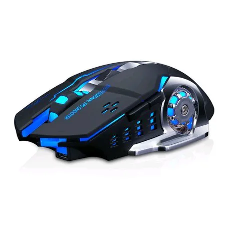 WIRELESS RGB GAMING MOUSE DPI ERGONOMIC MICE PC BREATHING