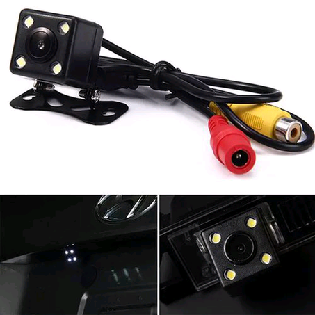 Waterproof Night Vision Car Reverse Camera 4 LED Lights