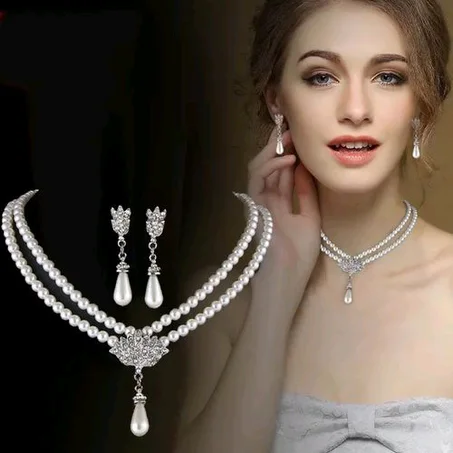 Fashion Jewelry Lovely Radiant Fashion Jewelry Set - Silver