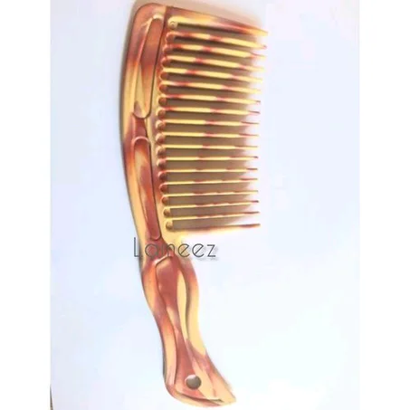 Plastic De-tangler Wide Tooth Comb,