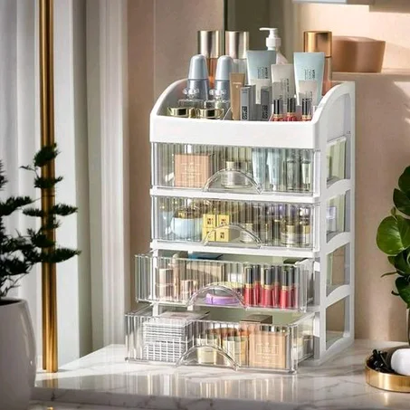 5-layer cosmetics storage box, dressing box, desktop storage box with drawers
