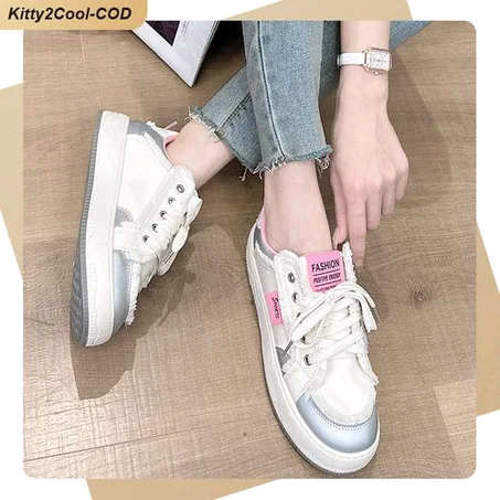ASHION 2024 Ladies Fashion Casual Sneakers - White