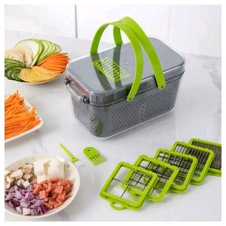 Mandolin Fruits And Vegetables Slicer/Chopper - 22 In 1