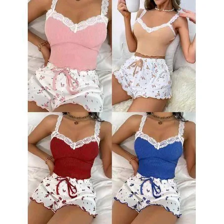 Ladies Night Wear - Top And Short -