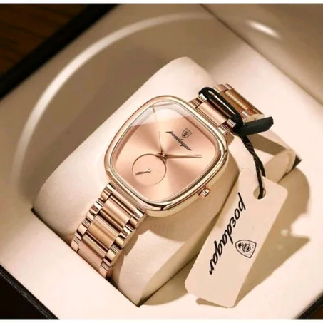 POEDAGAR First Class & Very Exotic Non Fading Rose Gold Wristwatch For Boss Ladies