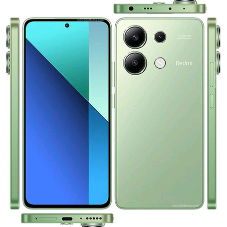 XIAOMI Redmi Note 13 - 6.67" (8GB RAM, 256GB ROM) Android 13 (108/8/2)MP + 16MP - Snapdragon 4G - 5000mAh - Mint Green