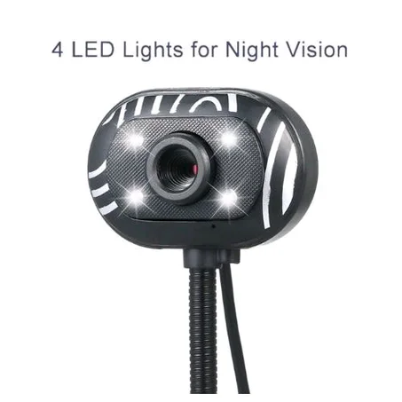 Standing Webcam With Mic For Conference Calls And Zoom