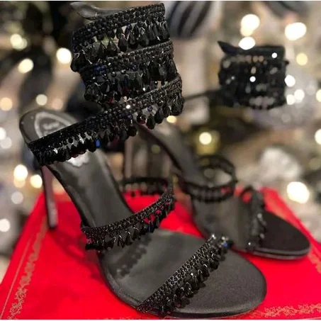 Ladies Lovely Wrap Heels Sandal