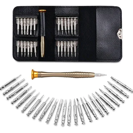 Yiliker Precision Magnetic Screwdriver Set 25-in-1 with Portable Leather Case – For Phone, Drones，Laptop & Home Repair Tools Kit
