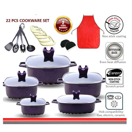 A Design 22Pcs Pot Cookware Set
