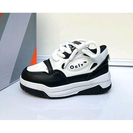 Unisex Children Black Sneakers