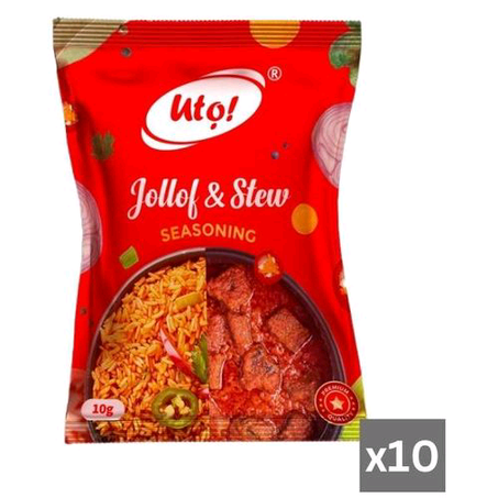 Uto Jollof & Stew Seasoning 10g (10 Pcs)