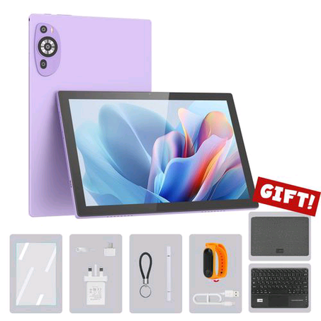 C Idea CM8200 10.1 Inch TabIet， Android 14 Lightweight Adult Tablet with 8GB RAM 1TB ROM with Case