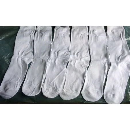 6 Pairs Mens White Sock