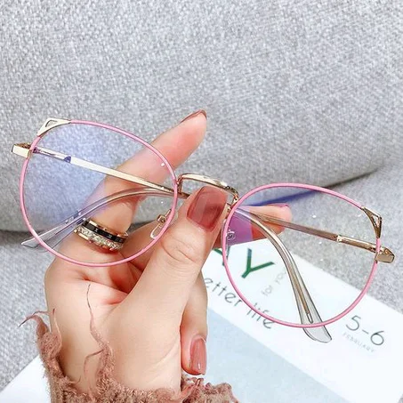 Women's Computer Radiation Anti Blue Light Glasses - Pink