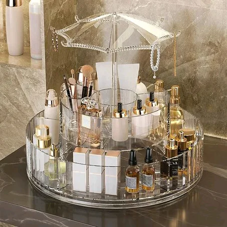 Cosmetic Storage Rotating Storage Box Goods Shelf