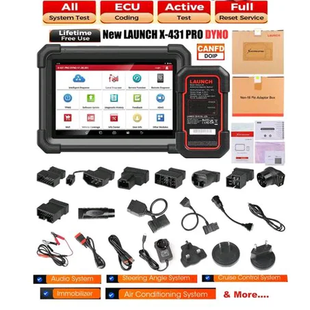 Launch LAUNCHh X431 PRO DYNO Professional Cars Scanner Wit ECU, KEY/immo & Reset Services