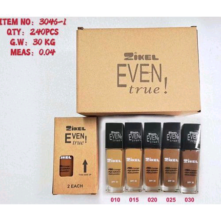 Zikel Even True Foundation (5 Colors)