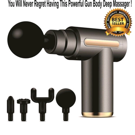 BEST RUGGED BUILT Gym Fitness Muscle Massage Gun Deep Tissue Massager Therapy Gun Body Massager