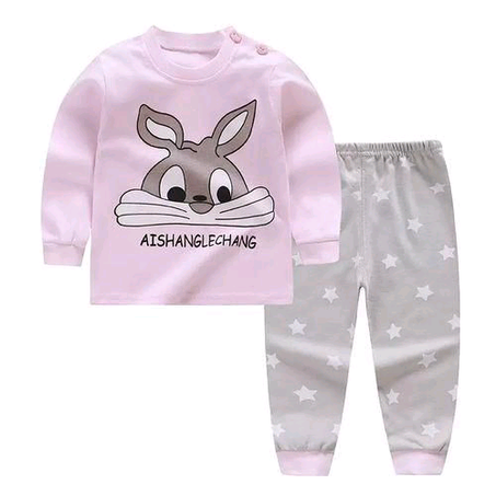 2pcs 0-3 Years Baby Girls Clothes Newborn Kids Sets Long Sleeve Sweatshirt Pants Trousers Tops Cartoon Outfit