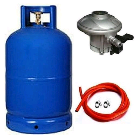 15kg Gas Cylinder With Standard Regulator, Hose And Clips