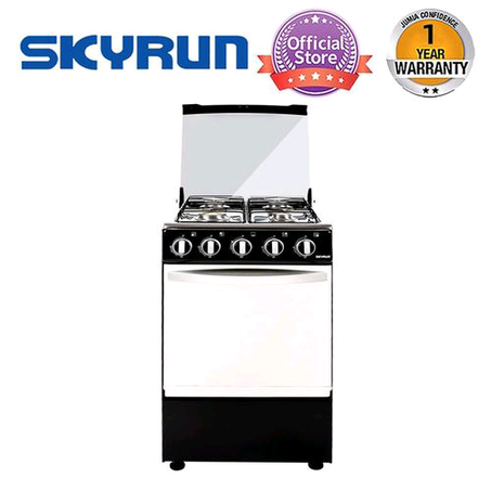 Skyrun 4 Burners（4+0) Gas Cooker, Automatic Ignition with 60L Oven - (GCS-4G/X) - Black