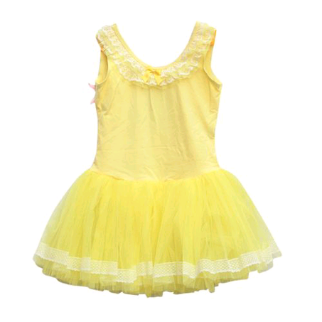 Girl's Ballerina Ballet Tutu Dress - Yellow