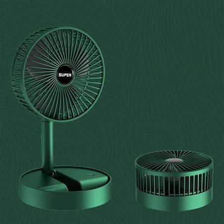 3-Speed ​​Adjustable Telescopic Floor Fan - Green