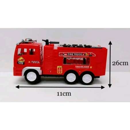 Electric Fire Truck For Kids With 4D Lights And Free Battery