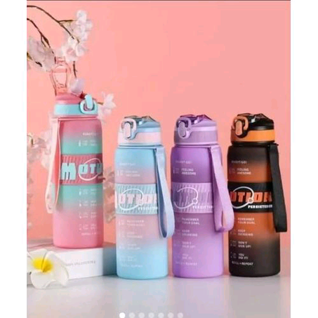 1 LITRE SPORTS WATER DRINKING BOTTLE- Motivational Water Bottle