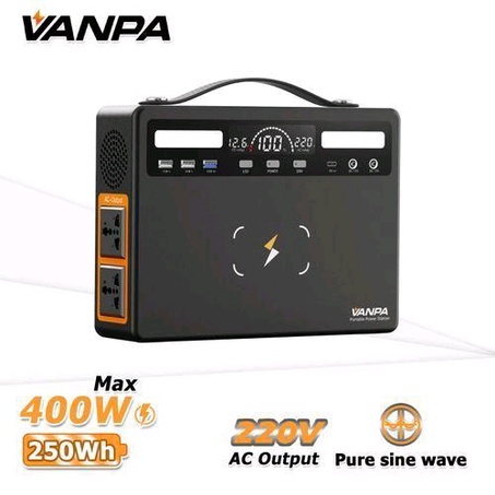 VANPA 400W 250Wh Solar Generator 220V Battery Power Station for Home Backup, Office