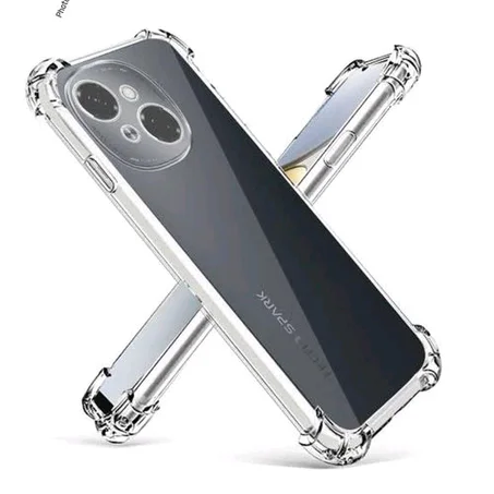 Tecno Pop 9/Spark Go 2025 Scratch Resistant Transparent Bacj Case