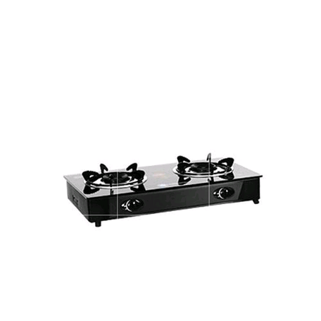 Table Top Gas Cooker With Glass - Top 2-Burner
