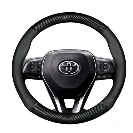 Steering Wheel Cover Leather For Toyota Carbon Fiber WITH FREE TOWEL