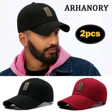 ARHANORY Men Baseball Caps Women Golf Sport Hat Adjustable - 2pcs