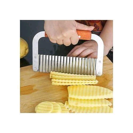 Crinkle Cutter - Stylish Potato Slicer & Cutter, French Fry Slicer
