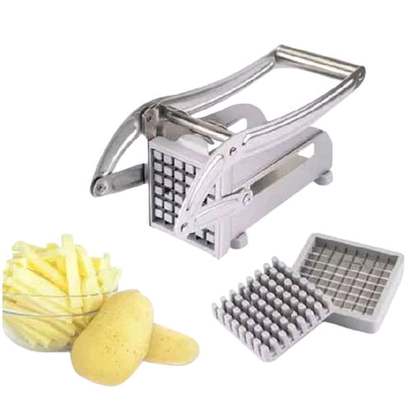 Potato Chipper With Two Interchangeable Cutter Blades