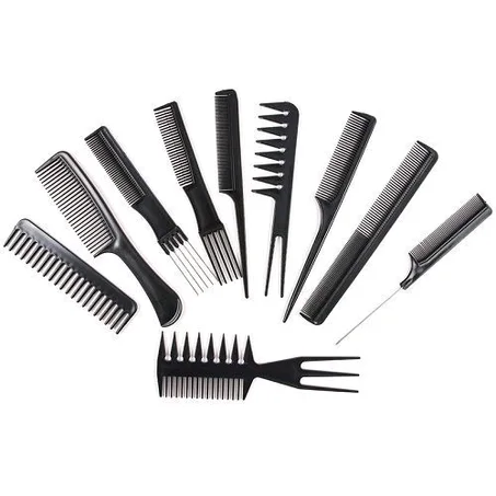 10 Pieces Professional Styling Hair Comb Set