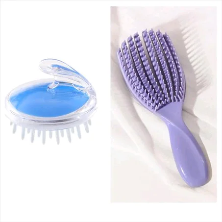 Detangling Brush And Shampoo Brush Scalp Hair Massager.