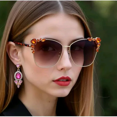 Women Rhinestone Sunglasses